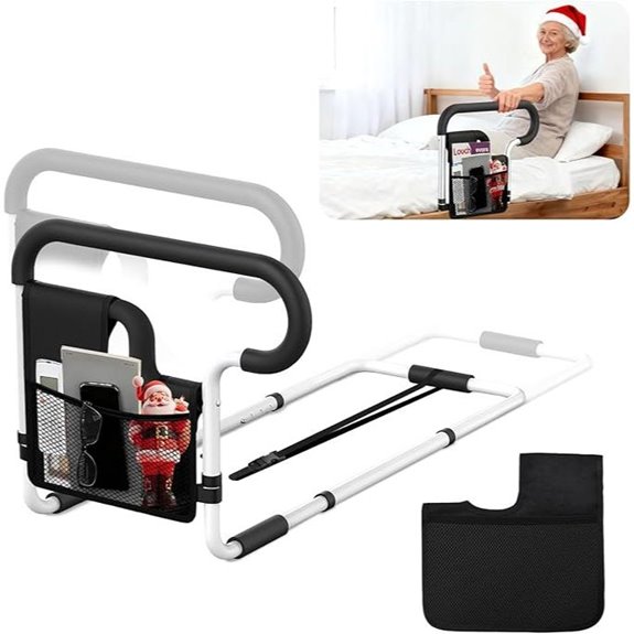 Bed Rails for Elderly Adults with Storage Bags
