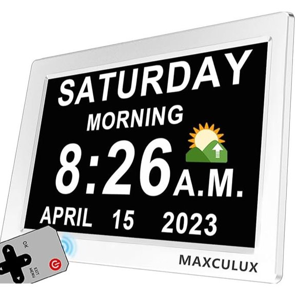 Digital Talking Clock with 27 Alarms for Elderly Dementia