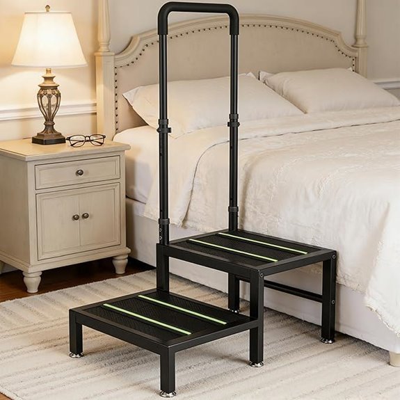 2 Step Stool with Handle for Elderly Adults
