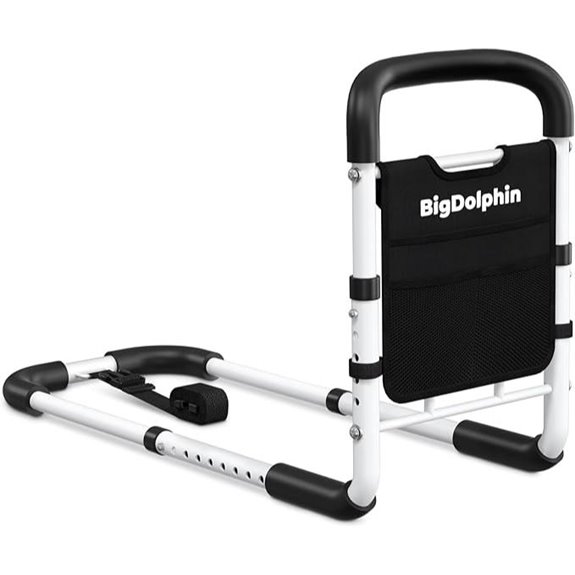 Bed Rails for Elderly Adults with Ergonomic Handle