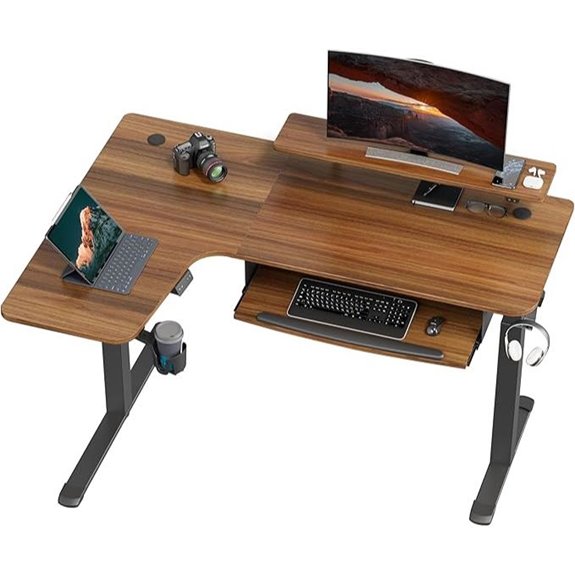 EUREKA ERGONOMIC L-Shaped Electric Standing Desk (61x43)