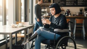 ergonomic wheelchair arm cushion guide