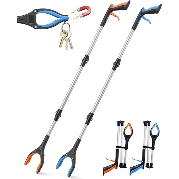 2-Pack Extra Long Heavy Duty Grabber Reacher Tool