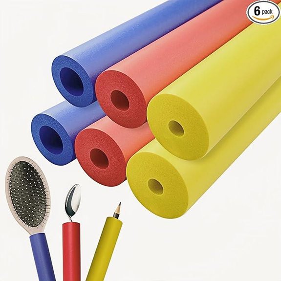 Foam Grip Tubing for Utensils Pens and Tools (6-Pack)