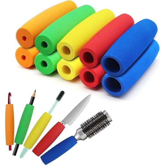 Foam Grip Tubing for Utensils and Pens (10-Pack)