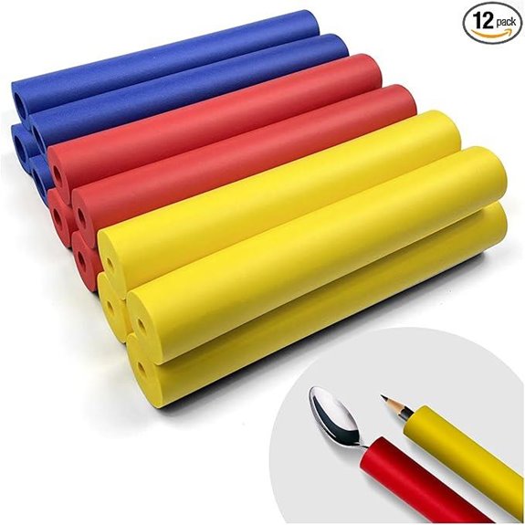 Foam Grip Tubing for Utensils & Pens (12-Pack)