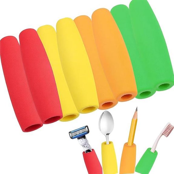 8-Pack Foam Grip Tubing for Utensils - Adaptive Grip Handle Aid