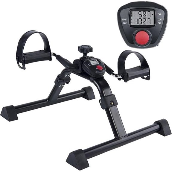 Vaunn Foldable Pedal Exerciser with Electronic Display