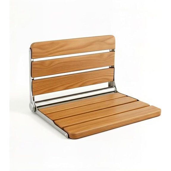 Foldable Wall Mounted Shower Seat 400lbs Max Load