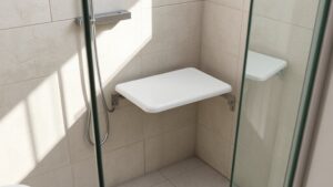 folding shower seats for small bathrooms