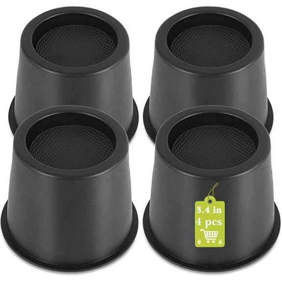 4 Pack Furniture Risers 4 Inch Heavy Duty Bed Risers