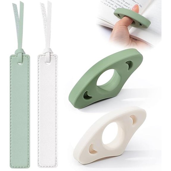 4Pcs Book Page Holder Set with Bookmarks