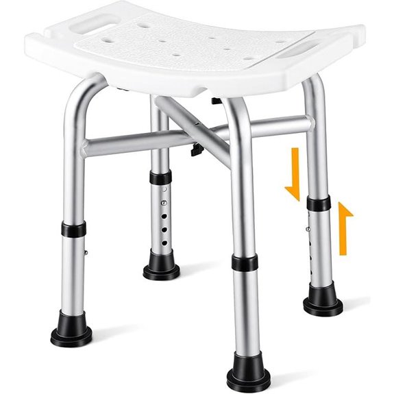 Heavy Duty Adjustable Shower Chair (500lb Capacity)