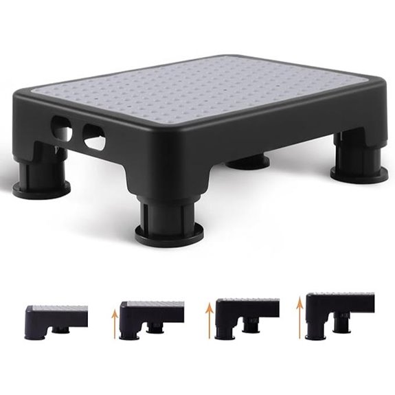 CHIKILLA Adjustable Step Stool for High Beds and Cars (650lbs)