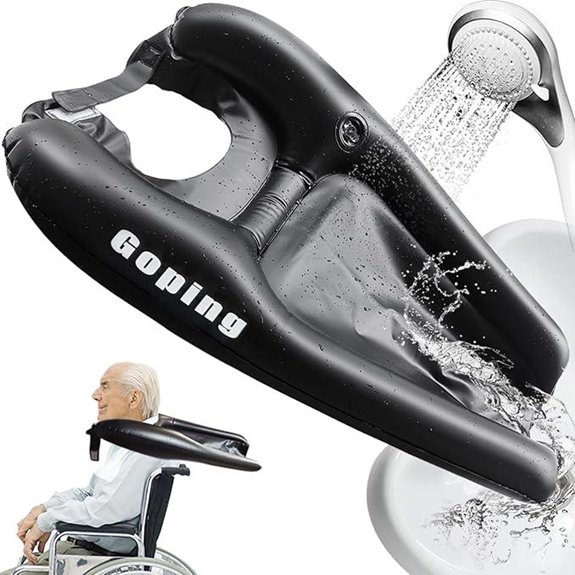 Inflatable Hair Washing Basin for Bedridden and Wheelchair Use