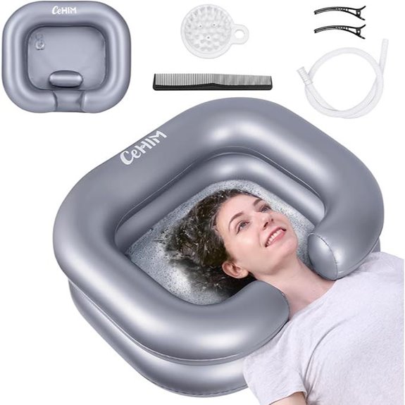 Inflatable Portable Shampoo Basin for Hair Washing