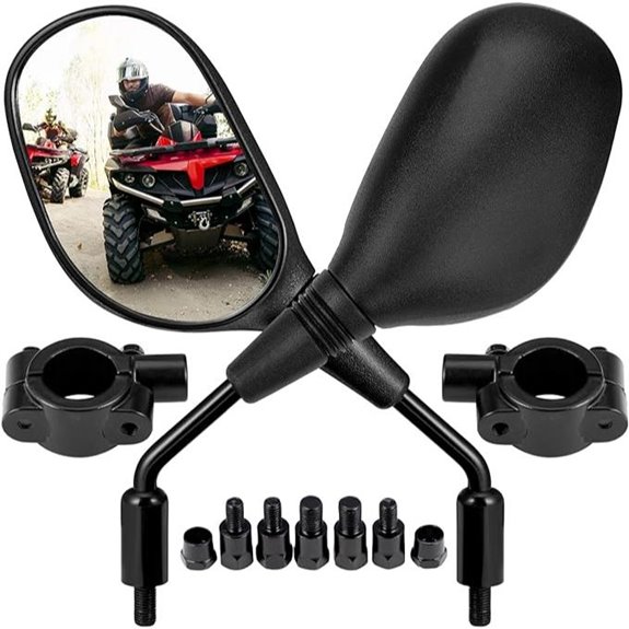 kemimoto atv motorcycle mirrors
