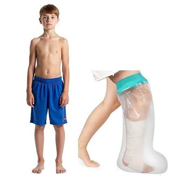 Kids Waterproof Leg Cast Cover for Shower
