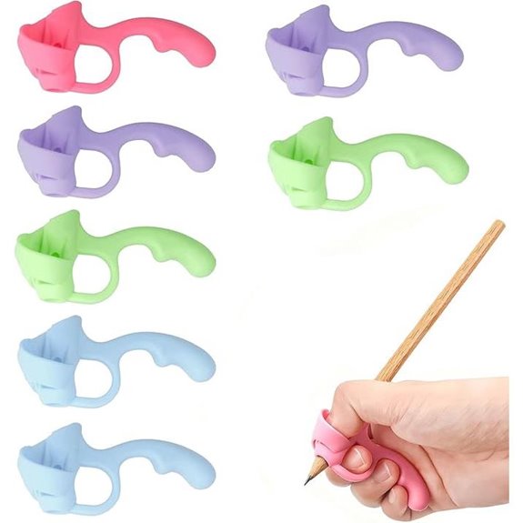 Ergonomic Pencil Grips for Kids Handwriting (8-Pack)
