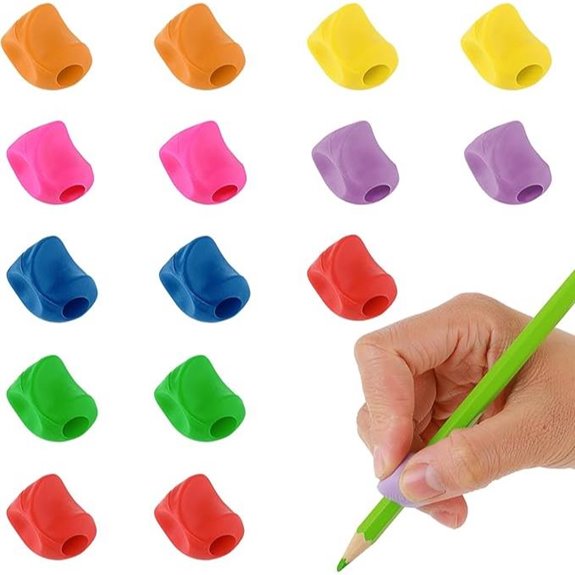 15Pcs Kids Pencil Grip Handwriting Training Aid