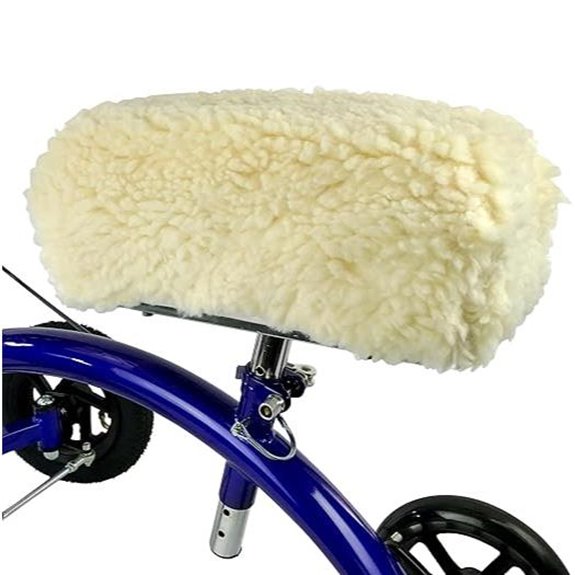 KneeRover Deluxe Plush Knee Scooter Pad Cover Cushion