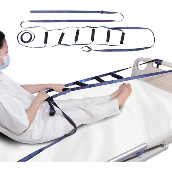 Lefek Bed Ladder Assist Strap with 6 Hand Grips