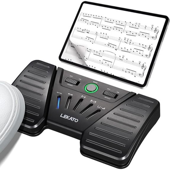 LEKATO Bluetooth Page Turner Pedal for iPad/Tablets