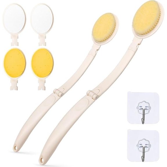 LFJ 19 Shower Sponge Brush Set (2-Pack)