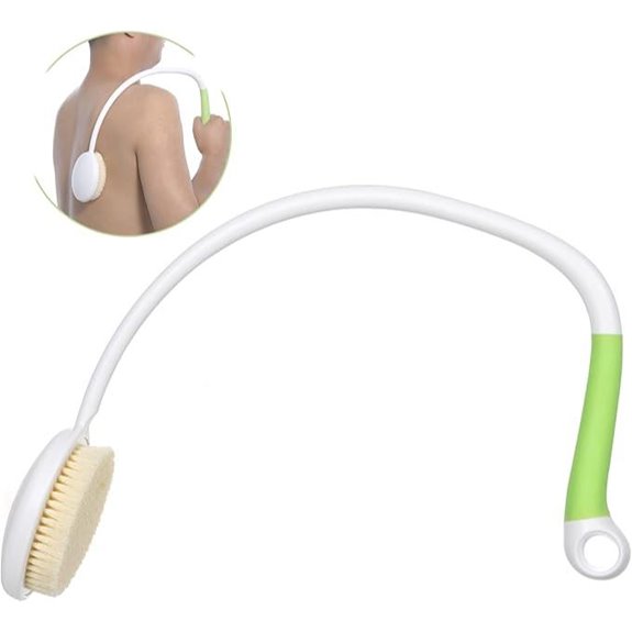 Fanwer Long Handled Back Bath Brush for Shower