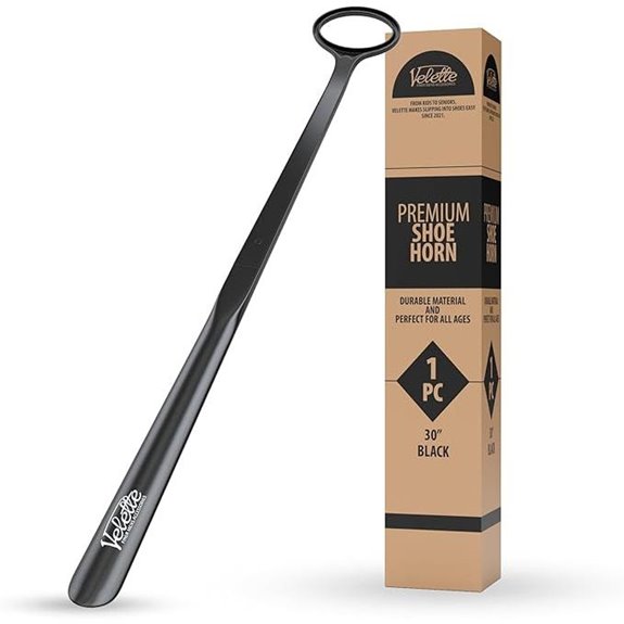 Velette 30 Extra Long Plastic Shoe Horn for Seniors