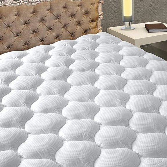 MATBEBY Queen Mattress Pad - Cooling Quilted Pillow Top