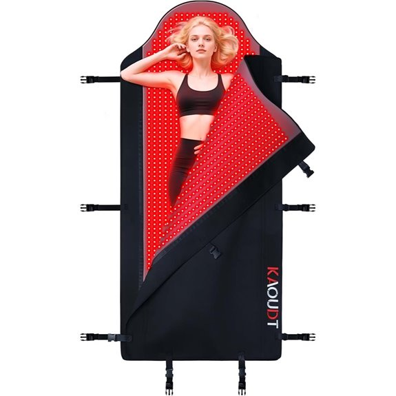 2026 Medical-Grade Red Light Therapy Mat 72x33 FSA & HSA Eligible (Black)