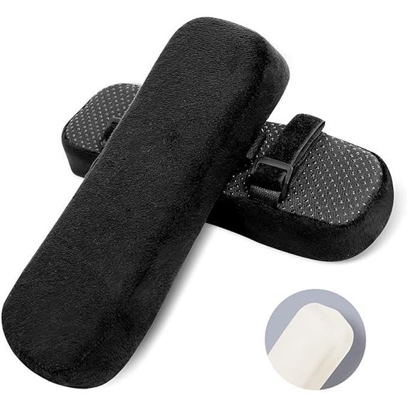 ZNCMRR Memory Foam Armrest Pads for Chairs (2-Pack)