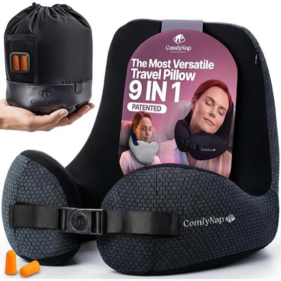 ComfyNap Travel Neck Pillow with Memory Foam