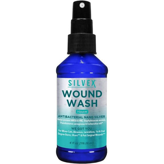 Silvex Wound Wash 4oz for Minor Cuts & Burns