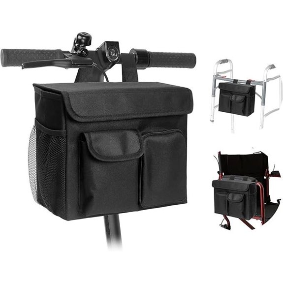 Boczif Mobility Scooter Bag with Laptop Pocket and Cup Holders