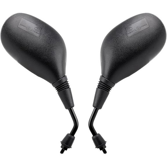 Mokuo GY6 Scooter Rearview Mirrors 8mm Fit for Chinese Moped