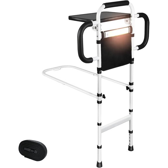 Bed Rails for Elderly Adults with Motion Sensor Light