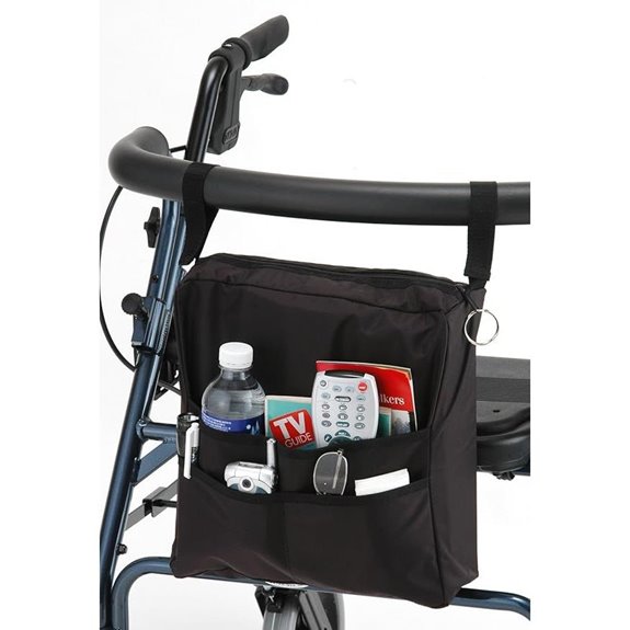 NOVA Walker Bag with 3 Front Pockets (Black)
