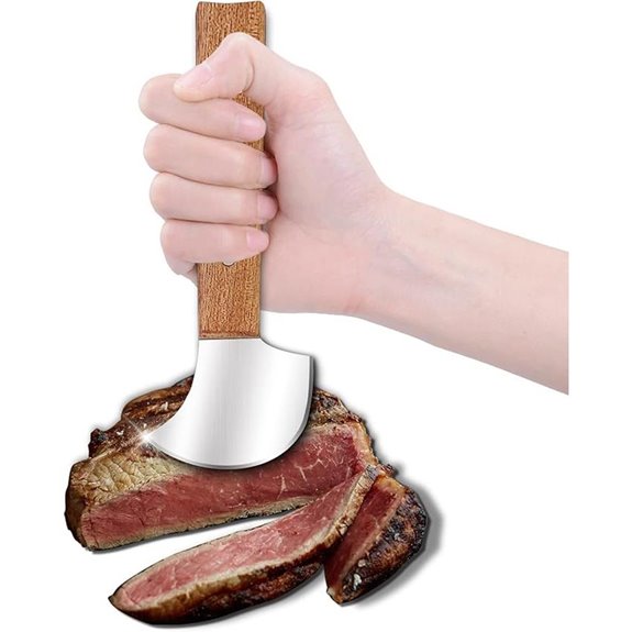 Rocker Ulu Knife for One-Handed Adaptive Cutting