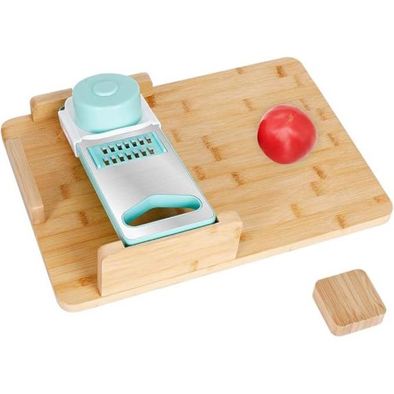 One-Handed Adaptive Cutting Board with Bread Holder