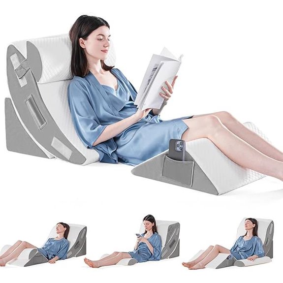 Yojoker 4PCS Orthopedic Bed Wedge Pillow Set