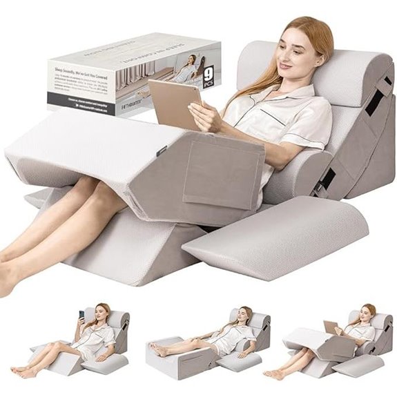 9PCS Orthopedic Bed Wedge Pillow Set for Recovery