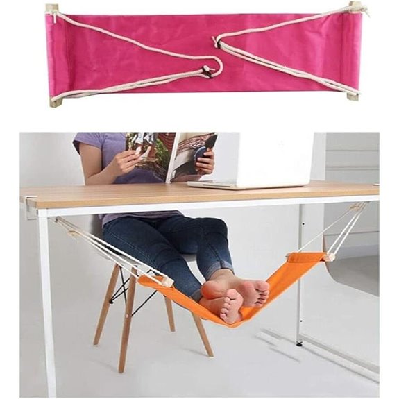 Home-organizer Tech Portable Adjustable Foot Hammock (Pink)