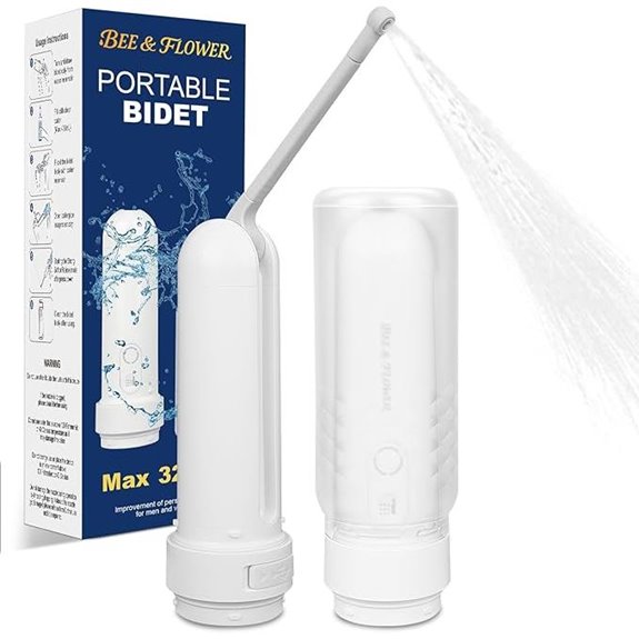 Portable Rechargeable Travel Bidet 320ml IPX7 Waterproof
