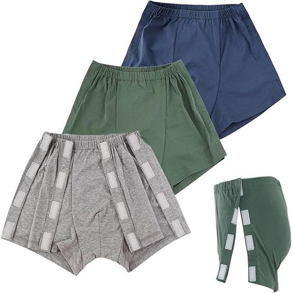 3 PCS Post Surgery Tear Away Shorts for Men