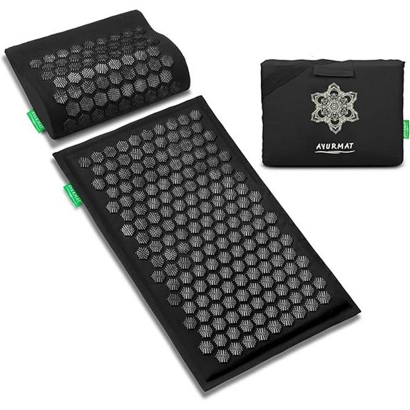 Premium Acupressure Mat and Pillow Set with Carrying Bag