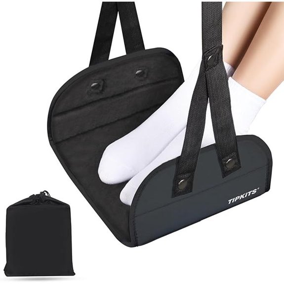 Airplane Foot Hammock with Premium Memory Foam