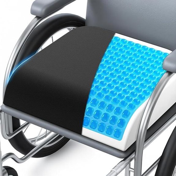 Wheelchair Gel Memory Foam Seat Cushion for Pressure Relief