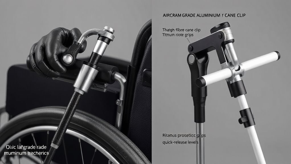 prosthetic hand free cane clips